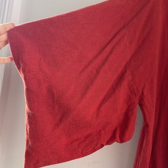 Vintage Deva A Cottage Industry Pure cotton open front wide sleeve kimono duster - Picture 3 of 7